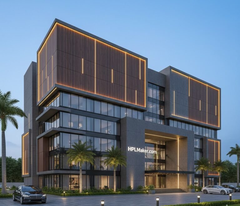 : HPL cladding for offices,