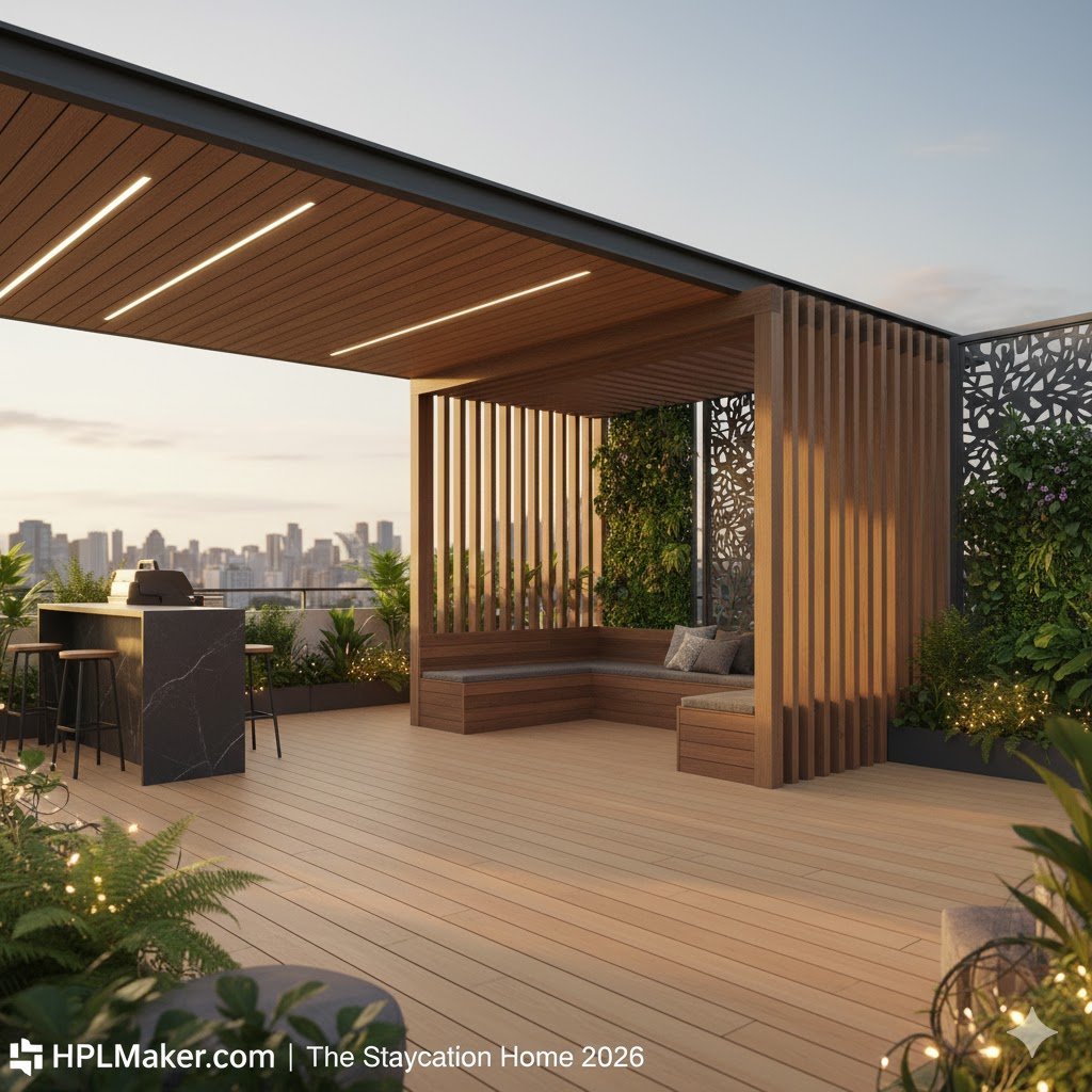 Modern rooftop decor 2026.