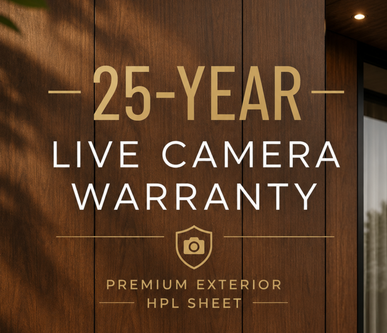 25-Year Live Camera Warranty on Premium Exterior HPL Sheets | HPLMAKER