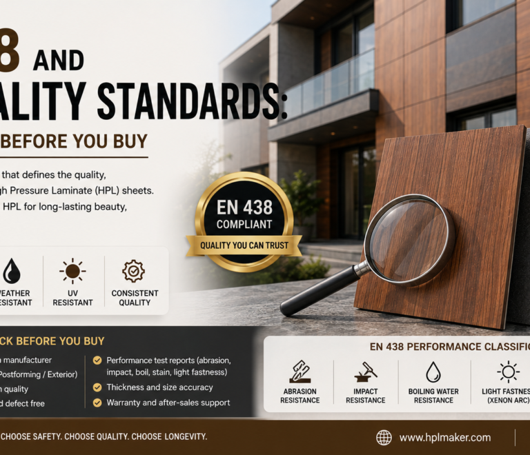 EN 438 and HPL Quality Standards: What to Check Before You Buy