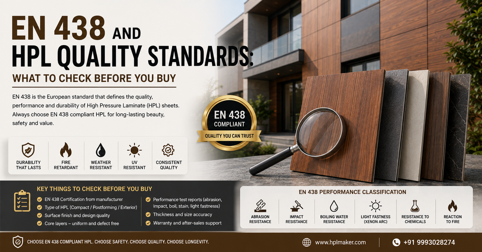 EN 438 and HPL Quality Standards: What to Check Before You Buy