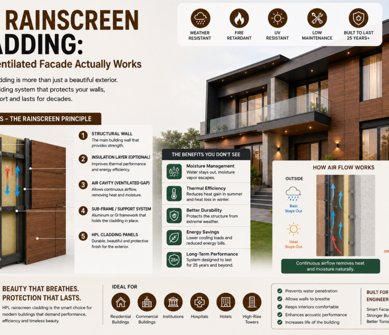 HPL Rainscreen Cladding: How a Ventilated Facade Actually Works