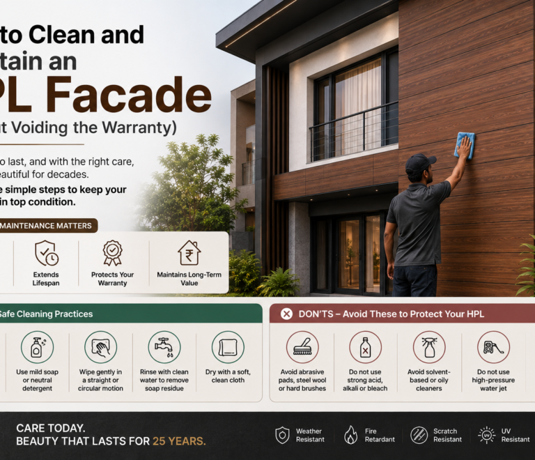 How to Clean and Maintain an HPL Facade (Without Voiding the Warranty)