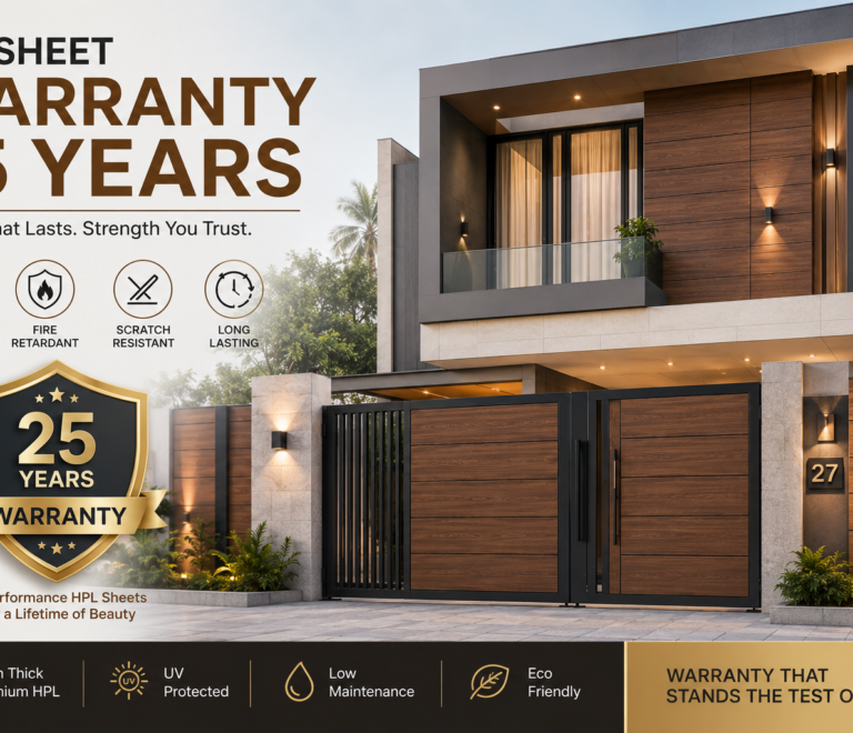hpl sheet warranty 25 years